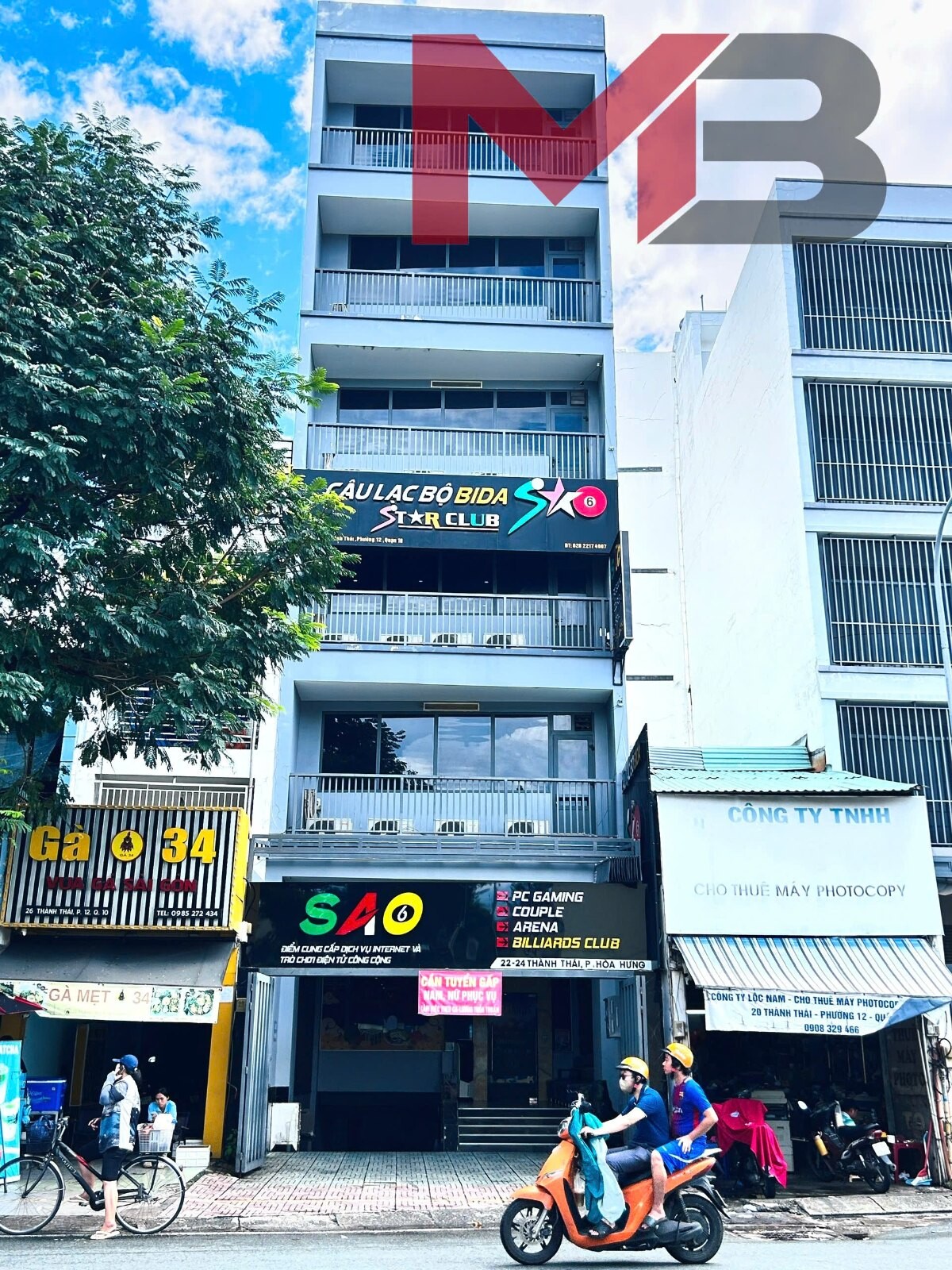 Cho thuê tòa nhà 22-24 Thành Thái