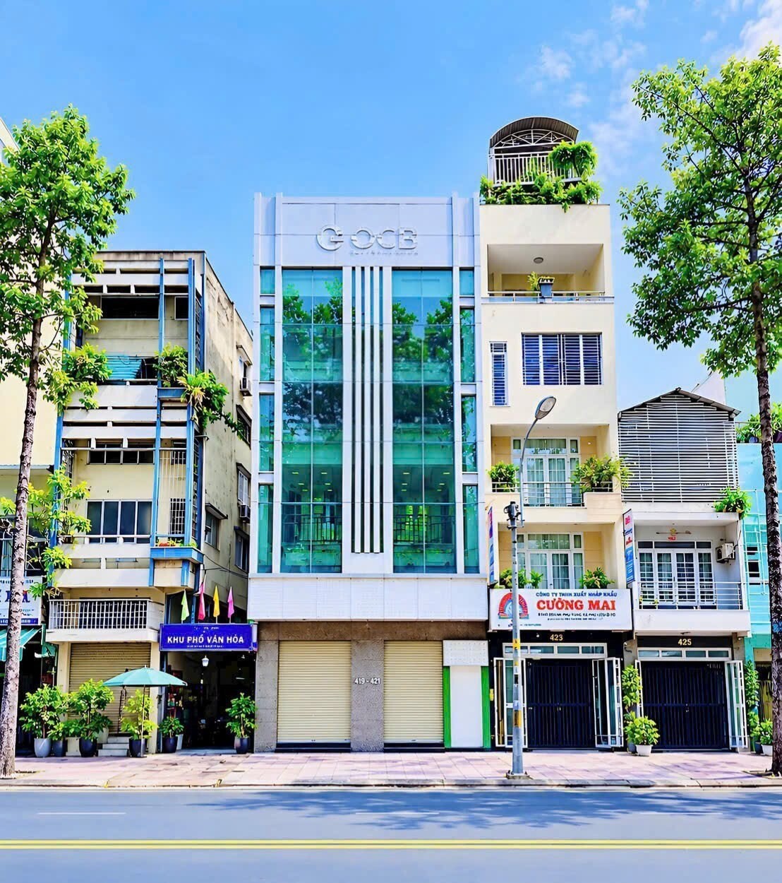 Cho thuê tòa nhà 419-421 An Dương Vương